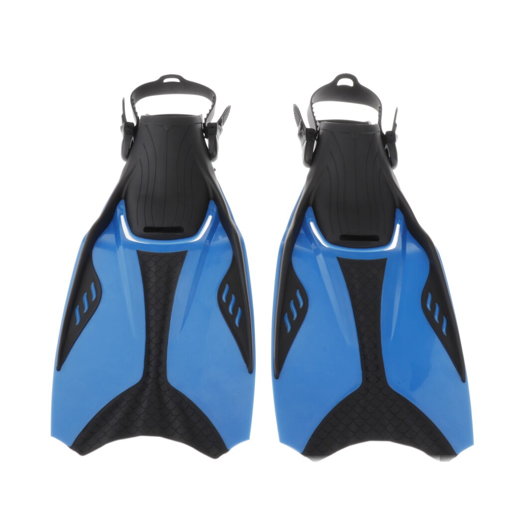 Open Heel Diving Fins Adjustable Snorkeling Dive Fin Anti-slip Shoes