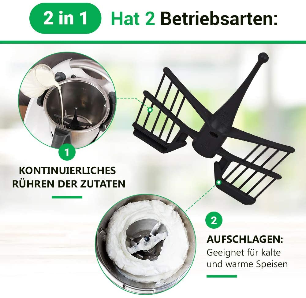 Batteur à fouet papillon pour Vorwerk TM31 TM5 TM6, pièces de rechange