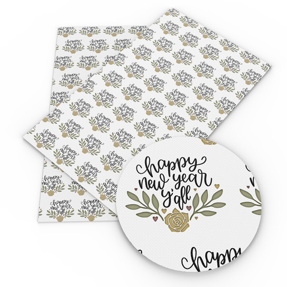 50*145cm Happy Year Printed 100% Cotton Fabric for Tissue Kids Home Textile for Sewing Doll Dress Curtain,1Yc13521: 1112068003