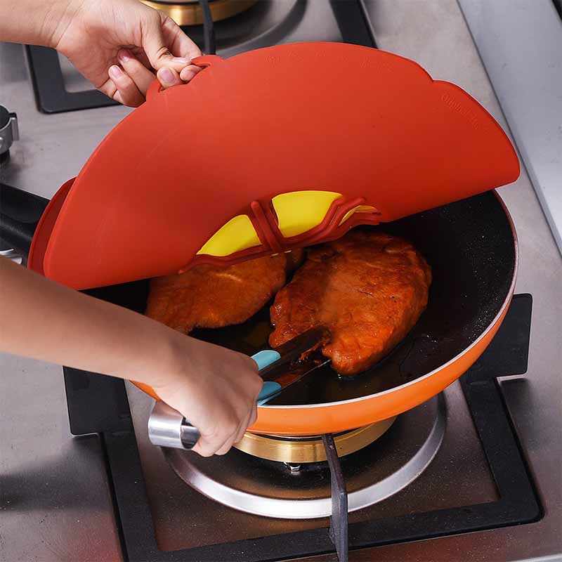 Spill Stopper Lid Cover Silicone Boil Over Safeguard Anti Spiill Cover Cooking Kitchen Tool Boil Over Spill Stopper Pot Pan Lid