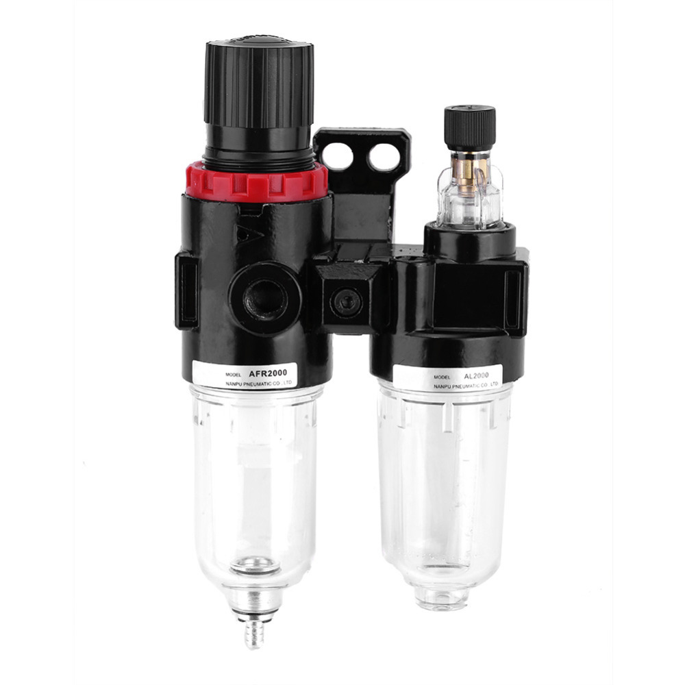 Pneumatische Luftdruck Filter Regler Öler Feuchtigkeit Wasser Falle Reiniger Öl-wasser Separator G1/4 3/8'' Werkzeug 1,5 mpa