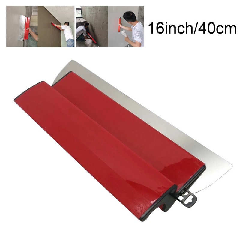 Espátula para alisar paneles de yeso, herramientas de pared, cuchilla flexible para pintar, espátula de acabado de 15,7 pulgadas y 40Cm, idealmente