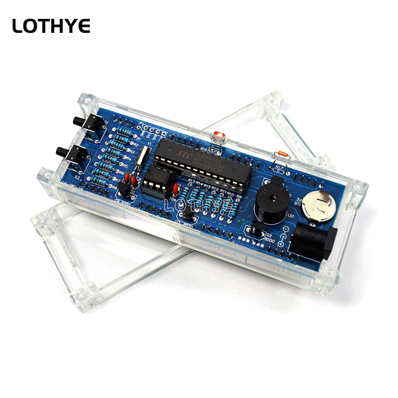 Kit de producción de reloj Digital LED, microcontrolador 51 multifunción, Kit de reloj electrónico DIY, alarma de hora, indicador de temperatura y fecha