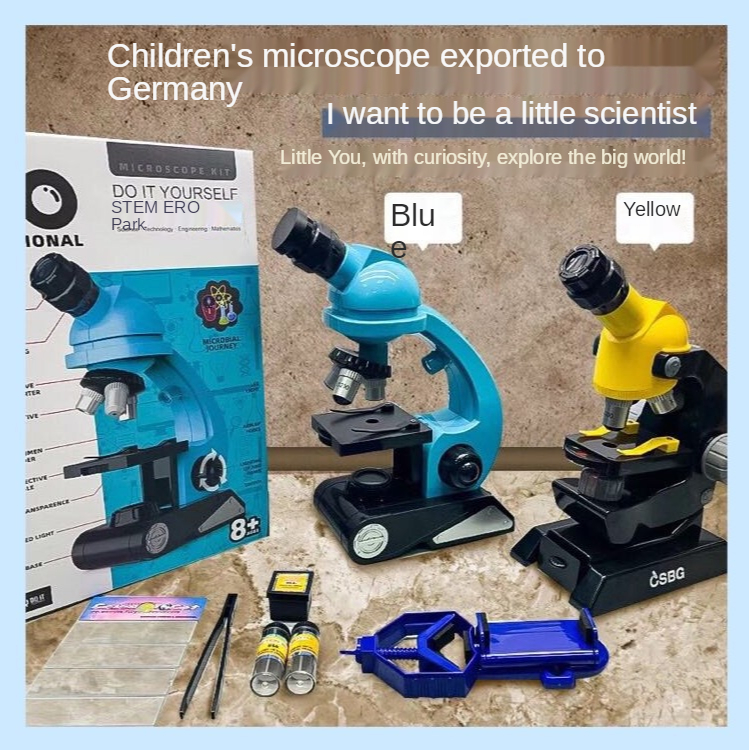 Wide-angle microscope exported to Germany with high-definition 1200 times childrens early education and student science and biol