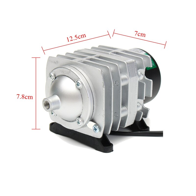 45L/min 25W 220V Electromagnetic Air Compressor Pump Oxygen Aquarium Fish Pond Compressor Hydroponic Air Aerator Pump ACO-208