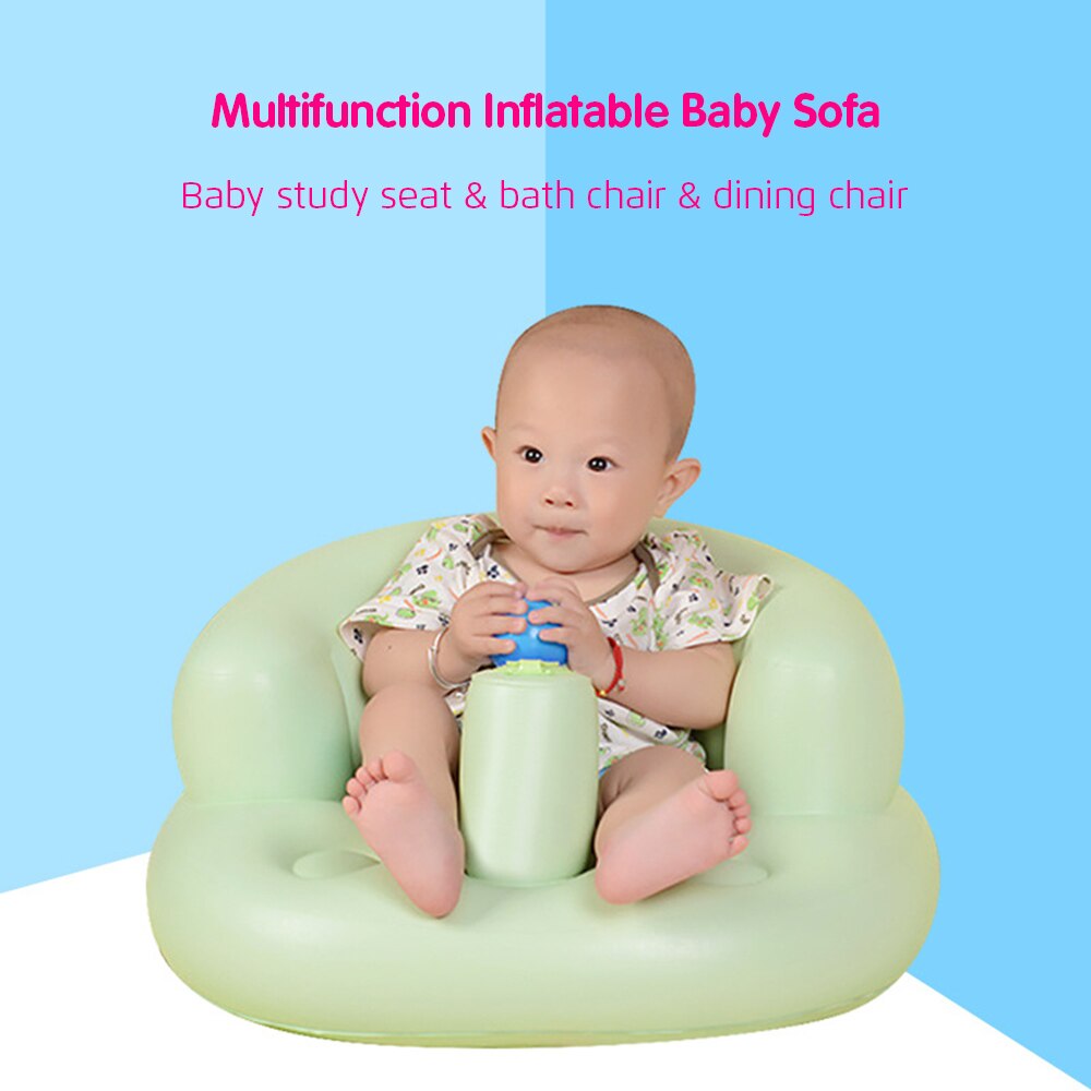 Inflatable Baby Seat Baby Bath Stool Multifunction Baby Sofa Potable Baby Chair Baby Learning Seat