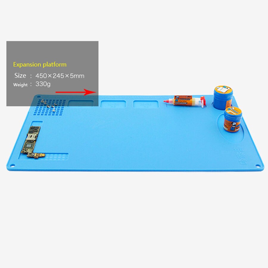 Heat-Resistant Silicone Pad Desk Magnetic Mat Platform With magnetic for PCB Phone Soldering Repair Station Work Insulation 500C