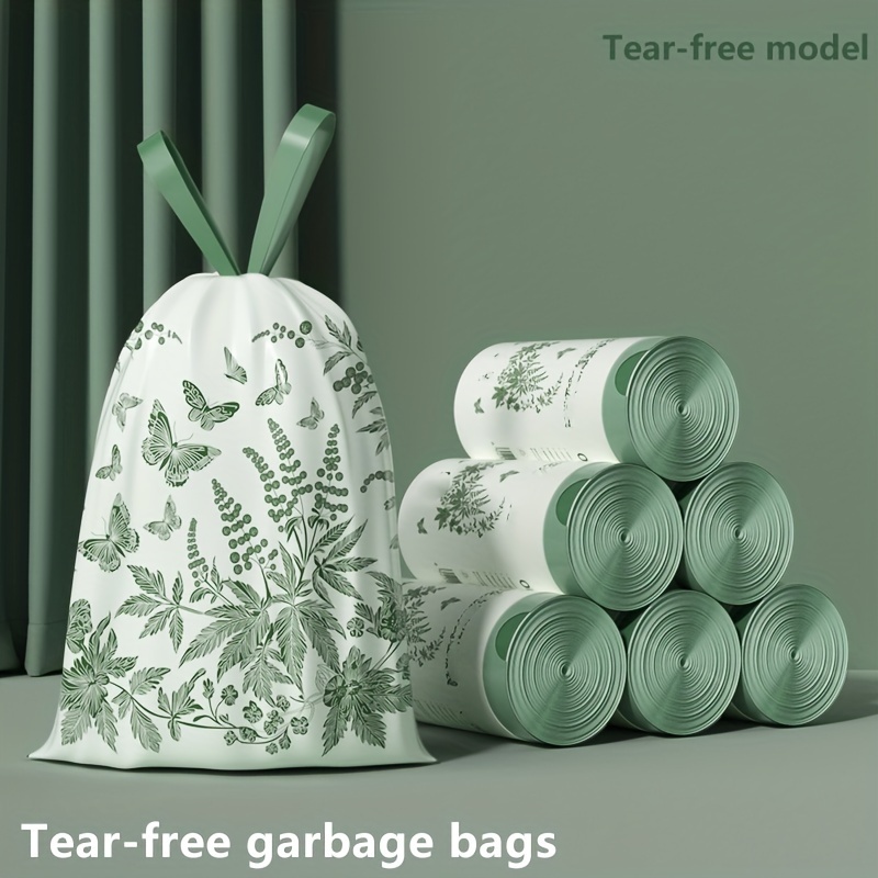 [Lavender Trash Bags] Durable Leak-Proof 90 Pack Lavender Scented Odor-Absorbent Double-Sided Kitchen Bathroom Trash Bags