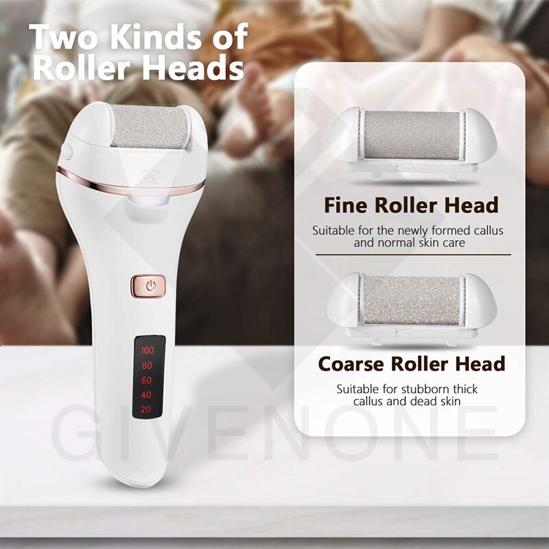 Electric Foot File Two-Speed Adjustment Pedicure Tools Dead Skin Callus Remover USB Foot Grind Machine Portable Foot Care Tool