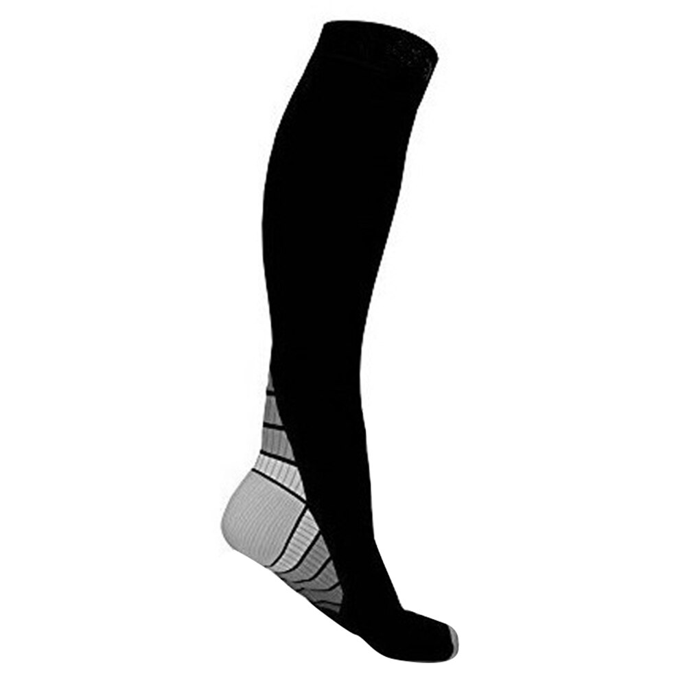 Compression Socks for Men Women Athletic Sports Long Socks Stockings for Running Outdoor Daily ASD88: Gray / L/XL