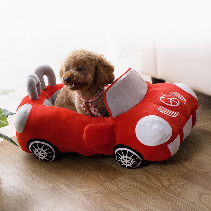 Luksus katt hund bil senger for små hunder vinter varm valp kjæledyr reir hus seng sove maskoter kennel pute cama para cachorro