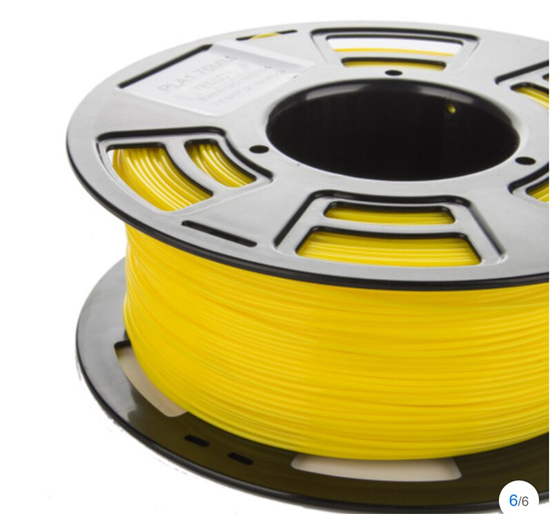 3d printer filament pla 1.75mm 1kg plast gummi forbrugsstoffer materiale 3d filamento multi-farve pla filament til 3d filamento: Gul