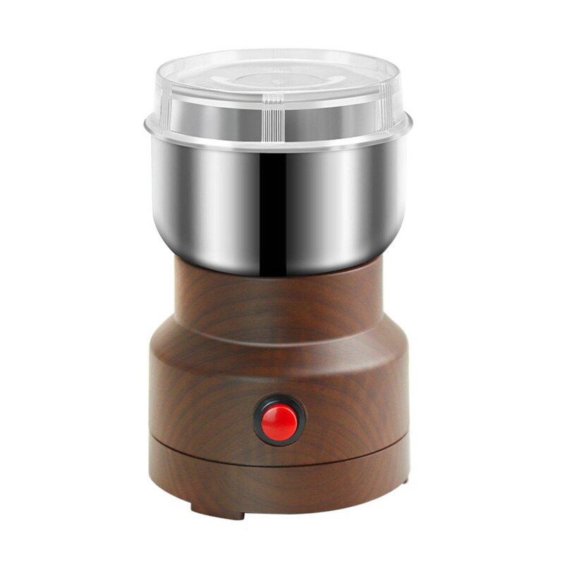 Multifunction Smash Machine Electric Grain Food Mill Grinder Ultra Fine Dry Grinder Grinding for Coffee Beans Spice Nut: Brown / us