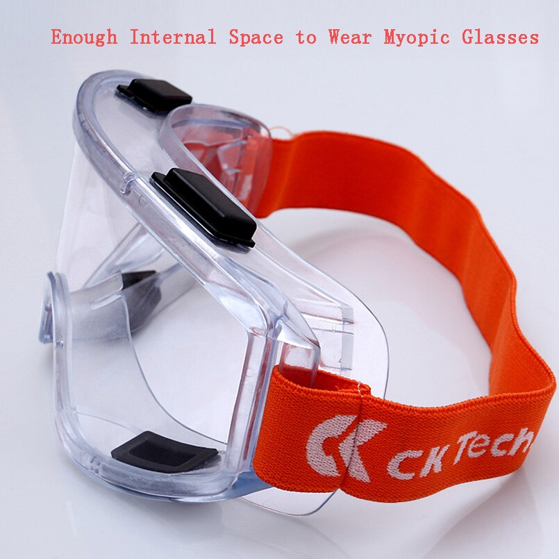 CK Tech.Safety Goggles Windproof Anti-sand Anti-fog Work Eyeglasses Transparent Anti-impact Industrial Labor Protective Glass