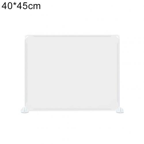 Office Classroom Desktop Table Clear Anti Droplet Partition Screen Divider Board Kindergarten desk transparent partition baffle: Clear 40x45cm