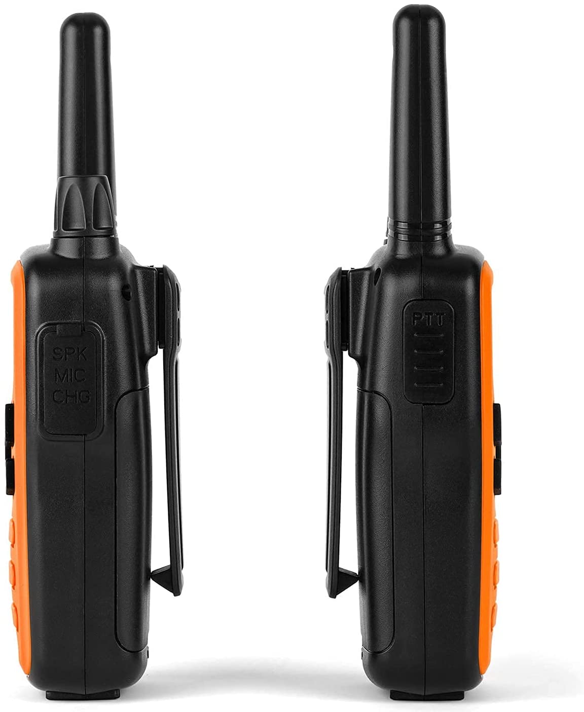 Walkie Talkies für Erwachsene 2 Pack 2-Funkgeräte 22 Kanal mit VOX Scan LCD Display und LED Taschenlampe ideal für Radfahren Wandern