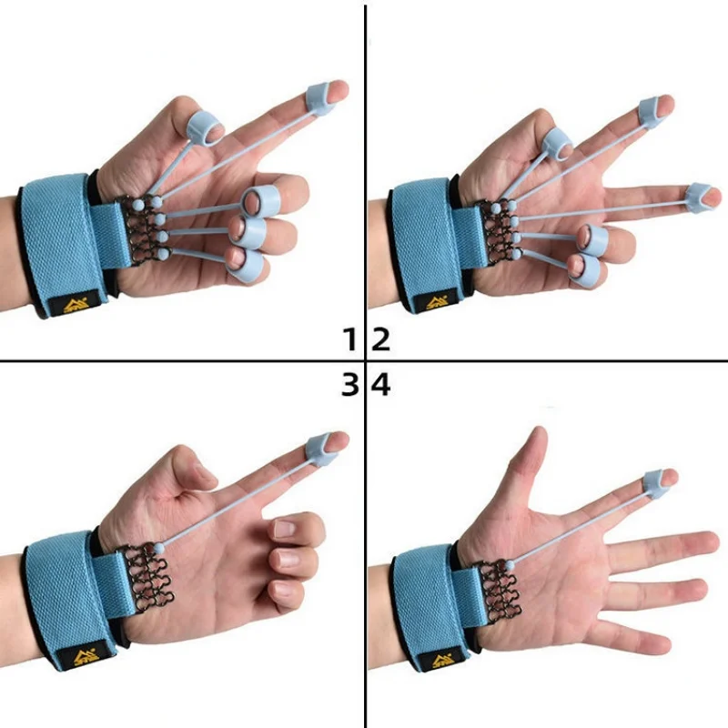 Pinça de mão portátil silicone expansor de dedo aperto de mão treinador de força de pulso exercitador de dedo faixa de resistência fitness