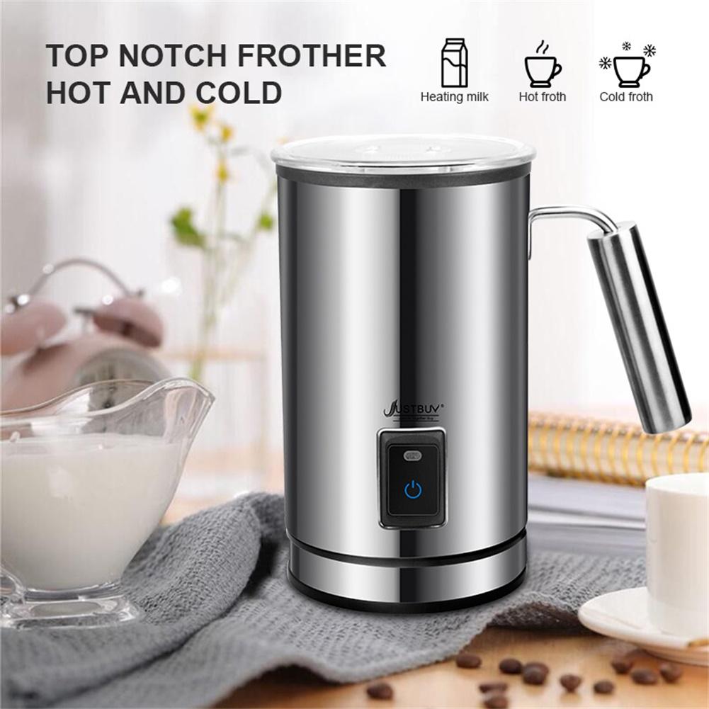 Stainless Steel Electric Milk Frother Automatic Foam Maker Creamer Steamer Heater for Coffee Cold Milk