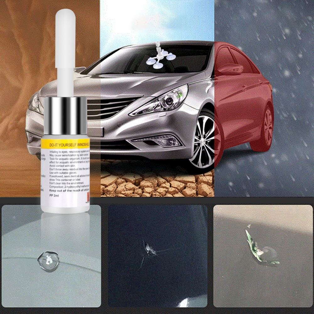 Auto Windshield repair kits DIY Car Window renovation tools Car Window Glasses Dent Crack Restore Set UV Resin (Not for Phone)