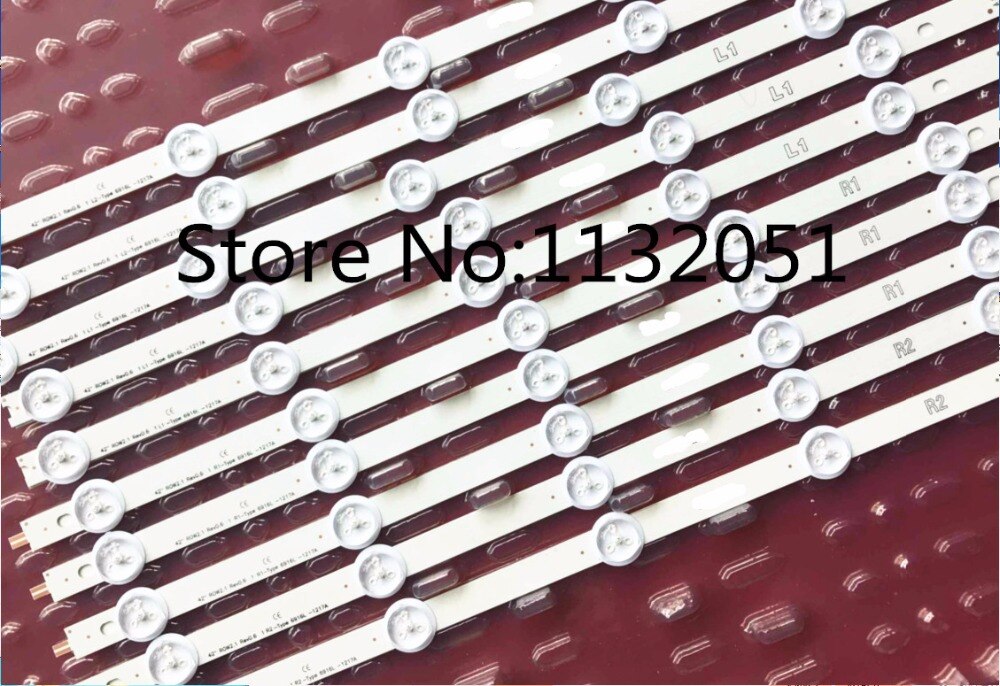 Rétro-éclairage led écran 1 set = 10 pièces original 42 "ROW2.1 E74739 6916L-1214A 6916L-1215A 6916L-1216A 6916L-1217A 1338/1339/1340/1341A