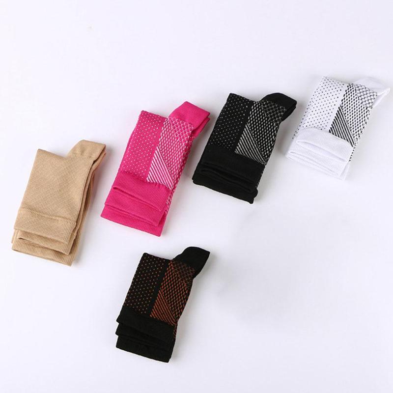 Anti Fatigue Compression Foot Sleeve Support Running Cycle Basketball Sport Socks Outdoor Men Ankle Brace Sock