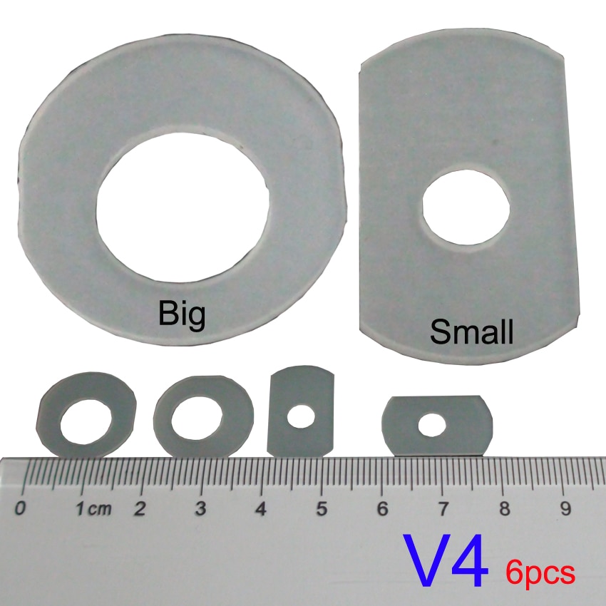 CEYE For CANON IP7210 MG5410 MG5510 MG6310 MG6410 MX721 MX921 IX6810 MG5610 Ink Cartridge CISS Silicone Washer Seal Pad V4 6pcs