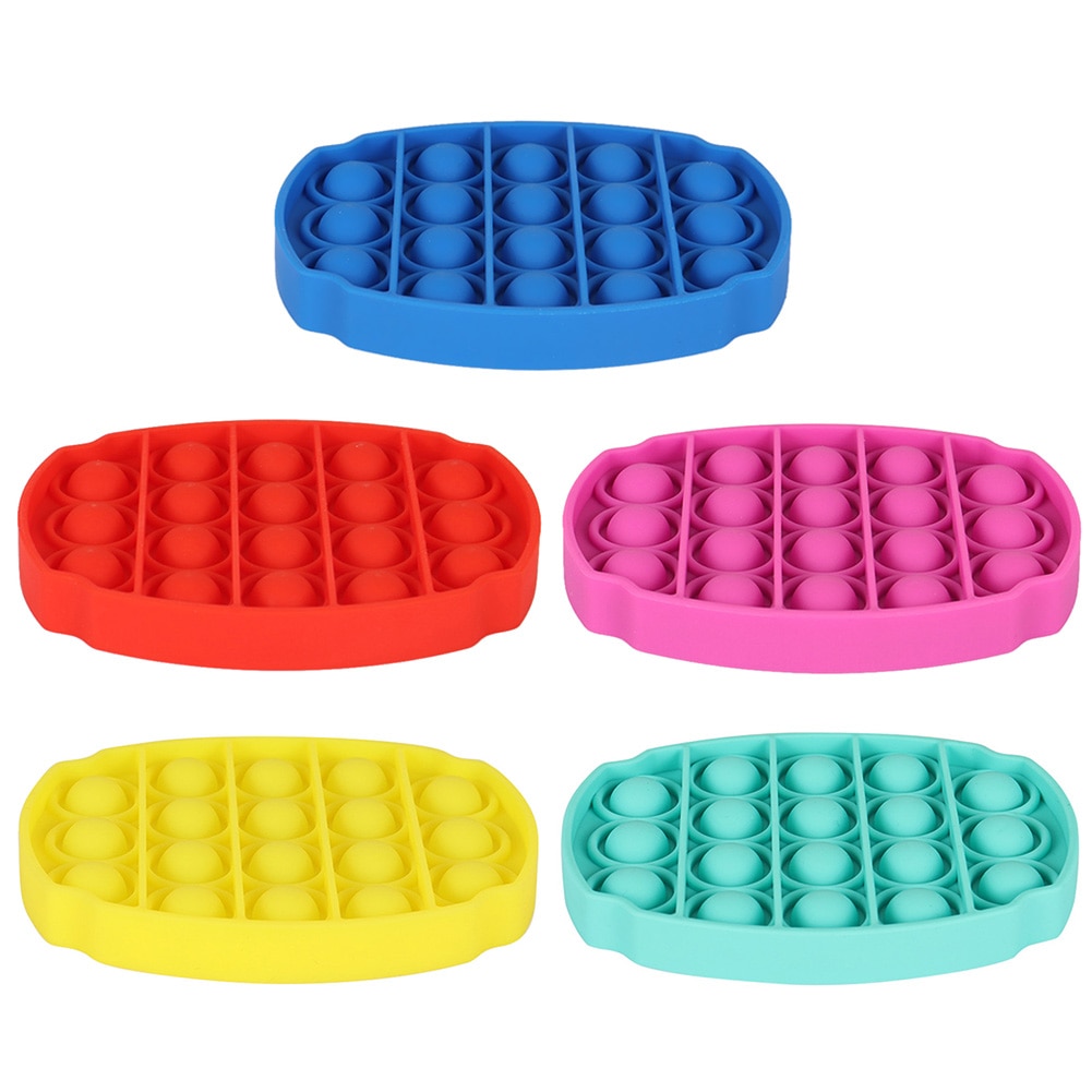 Push Bubble Fidget Toys pop it autismo esigenze speciali antistress aiuta ad alleviare lo Stress e aumentare la messa a fuoco Soft Squeeze Toy nuovo
