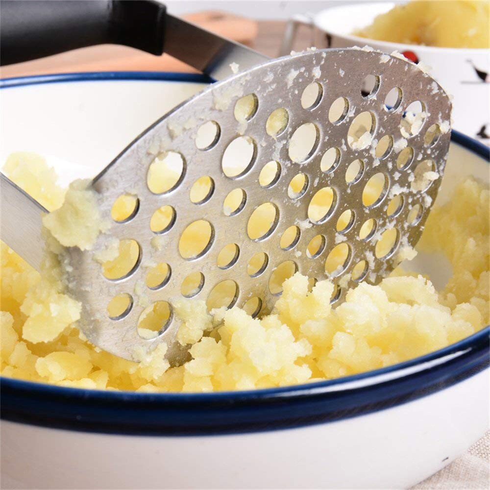 1Pc Stainless Steel Potato Masher Kitchen Tool Gadgets Long Handle Crusher Puree Pumpkin Banana Potato Presser