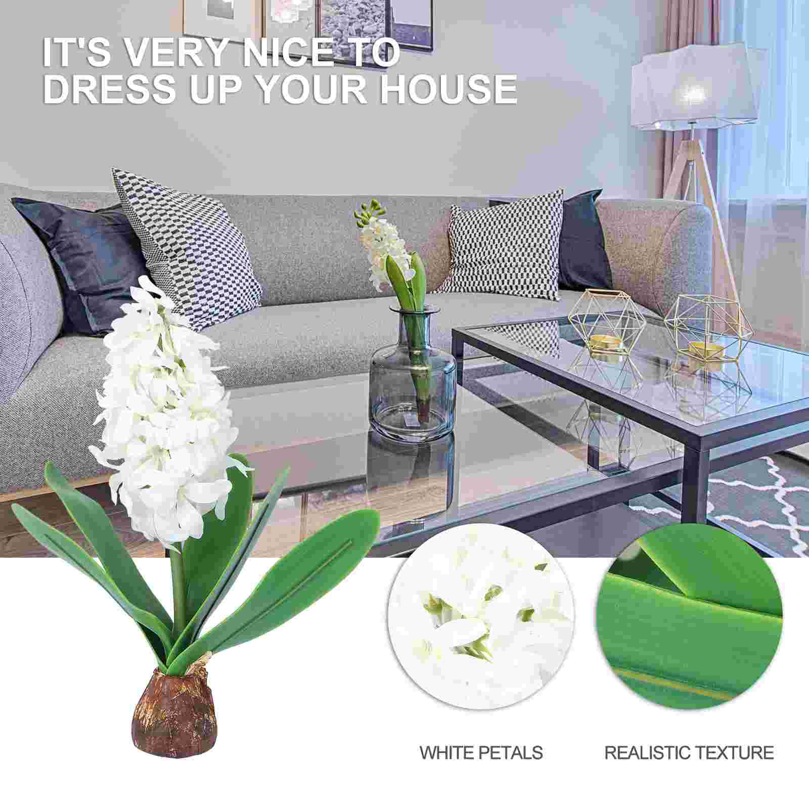 1PC Realistic Hyacinth Decor Cloth Art Flower Artificial Flower Photo Props