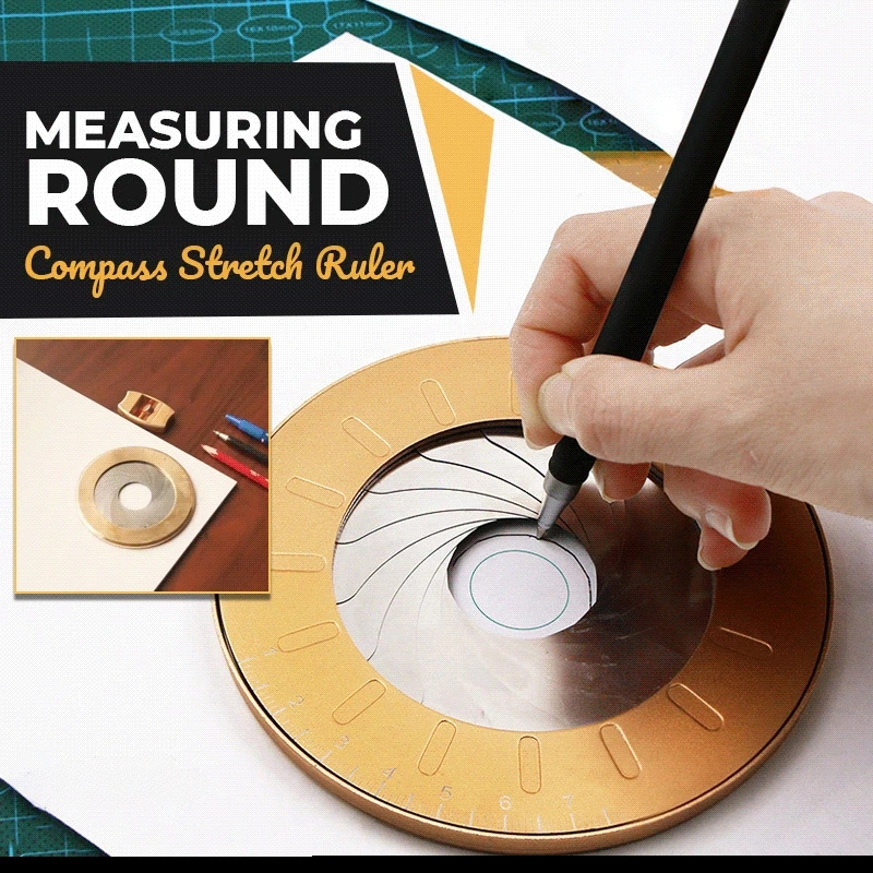 Adjustable Circle Drawing Ruler Tool Mini Measuring Drawing Circular Compass For Woodworking Measuring Gauging Tool