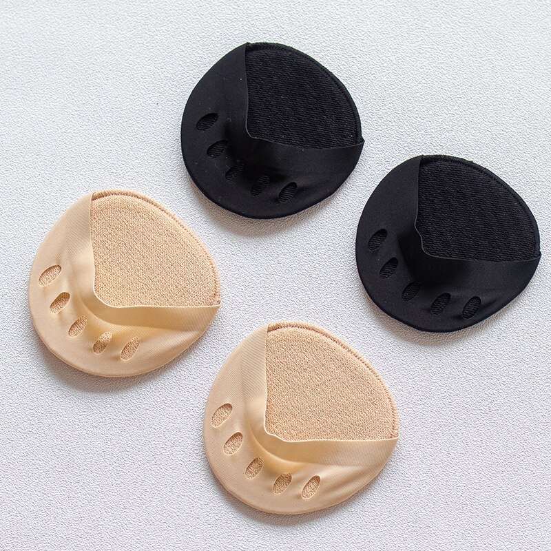 Invisible Socks Sweat-absorbent Half Feet Socks Anti-slip Foot Pad Five Fingers Socks Cotton Socks Open Toe Socks Invisible