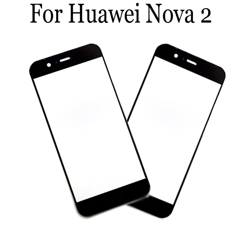 Replacement Parts For Huawei Nova 2 Touch Screen Outer LCD Front Panel Screen Glass Lens Cover HuaweiNova2 Without Flex Cable