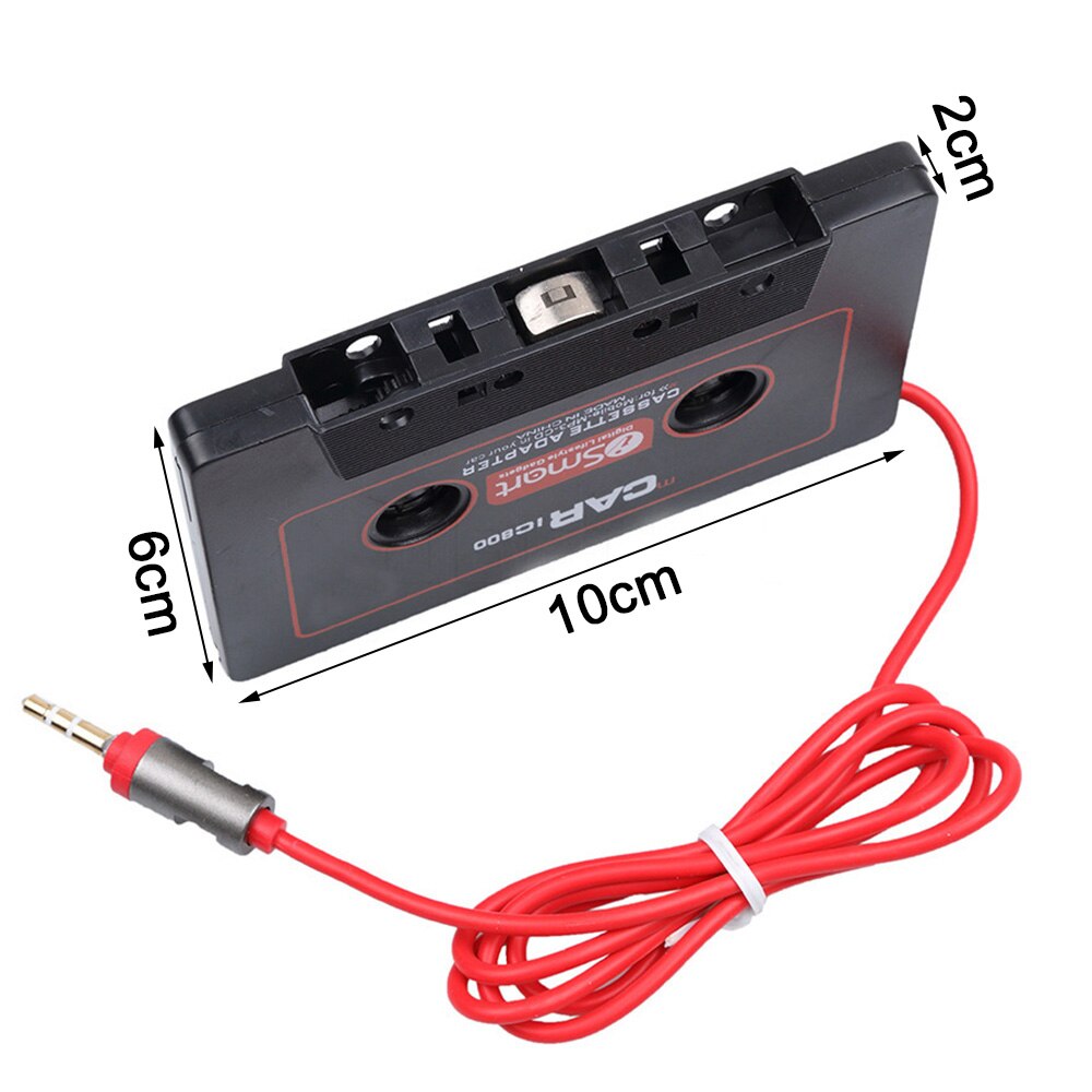 Car Cassette Tape Adapter MP3 Player Converter AUX Cable CD Player
