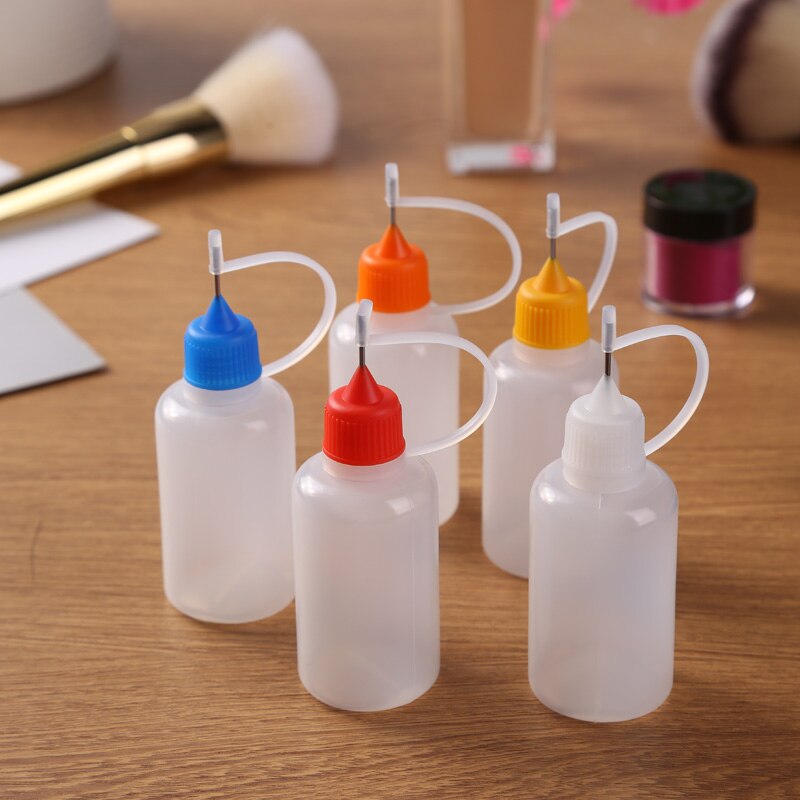 Ensemble de 5 flacons d'applicateur vide remplis de colle à peinture et autres, pour une Application précise et propre