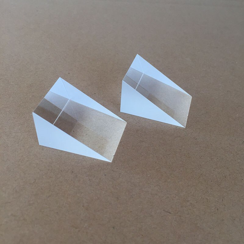 Right Triangle Prism Lazy Glasses Lens 30 Degree Large -angle Surface Plating Inner Anti-Mitsubishi