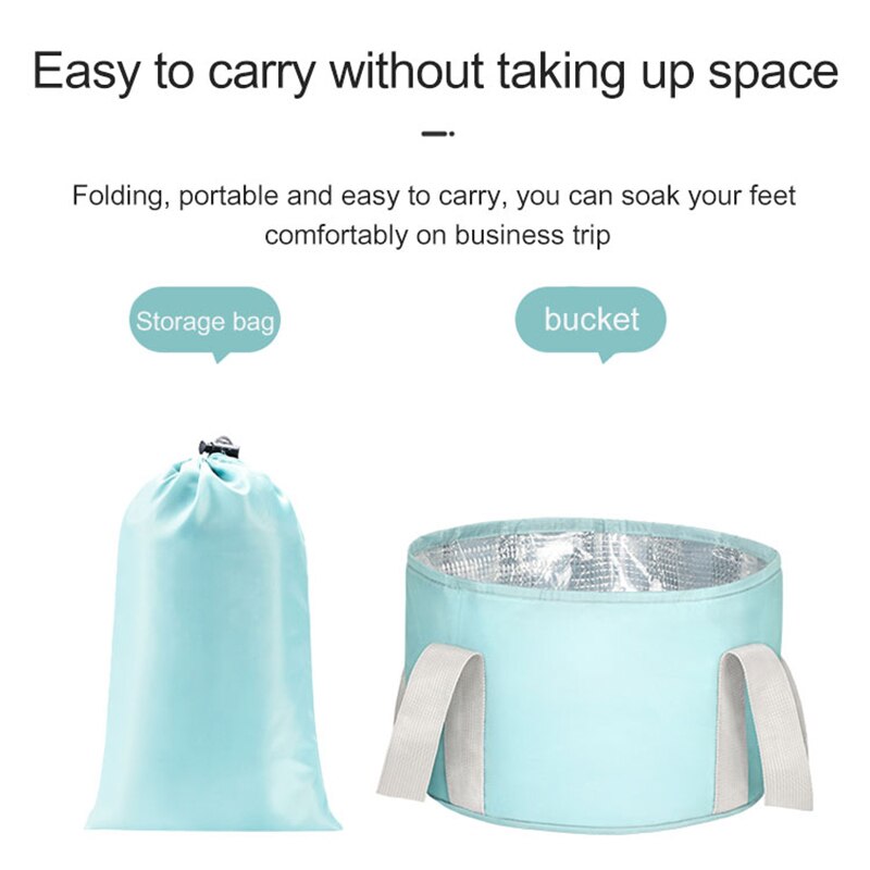 Foldable Basin Travel Camping Washbasin Bucket Fishing Folding Basin Foot Bath Sink Foot soak Bag Multifunctional Bucket