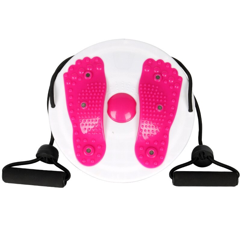 Placa magnética de giro de cintura, disco de giro para adelgazar las piernas, pie, Fitness, placa de giro de cintura, equilibrio, masaje corporal, ejercicio: Rojo