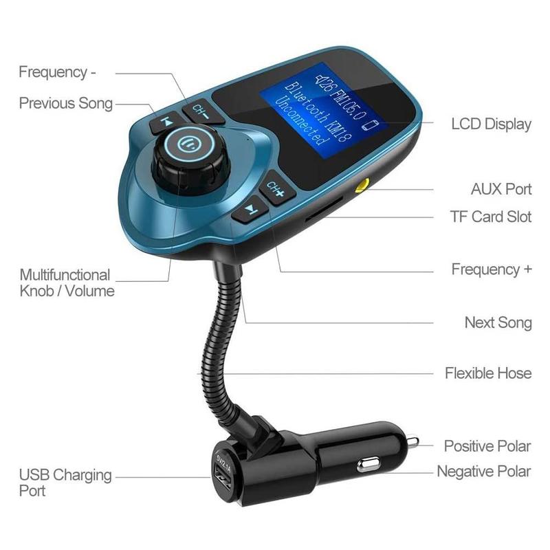 Portable 3.5MM Low power Wireless FM Transmitter Stereo Radio Broadcast