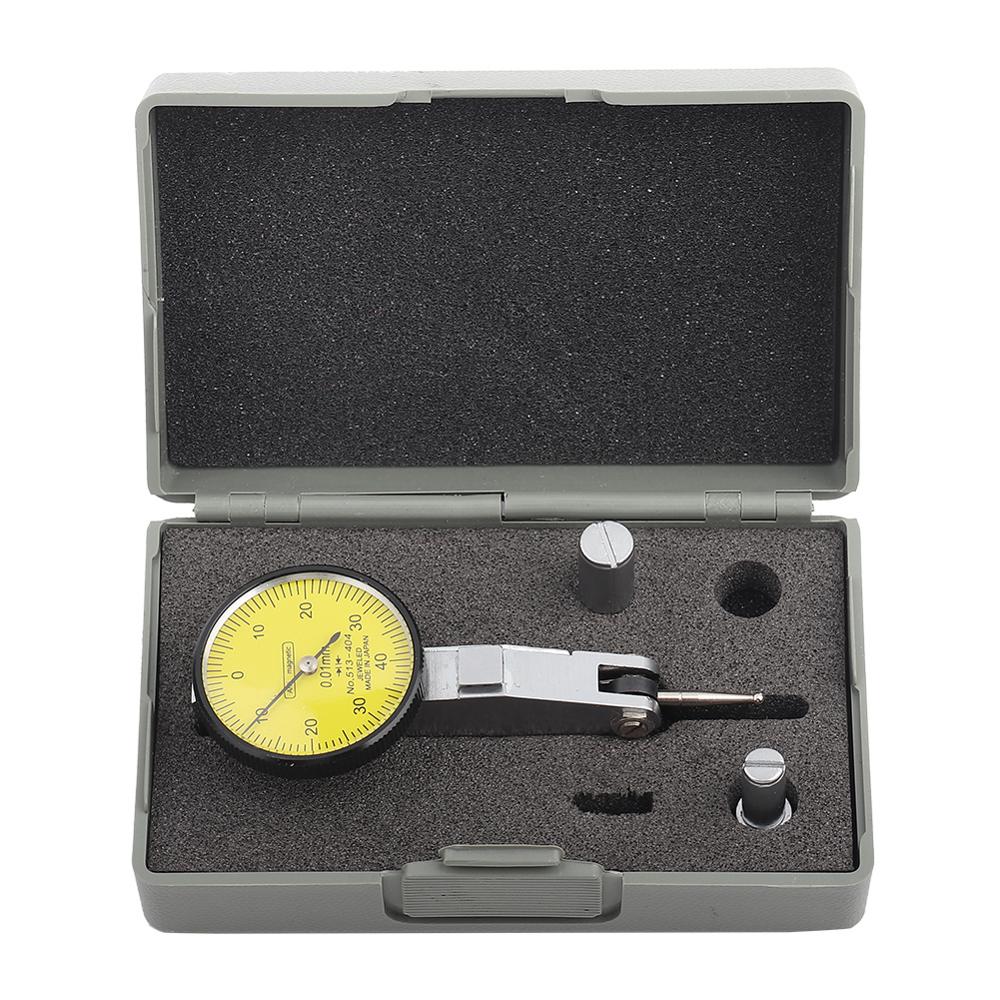 Lever Test Indicator 0-0.8mm 0.01mm Accuracy Metric Dovetail Rails Dial Test Indicator Dial Gauge