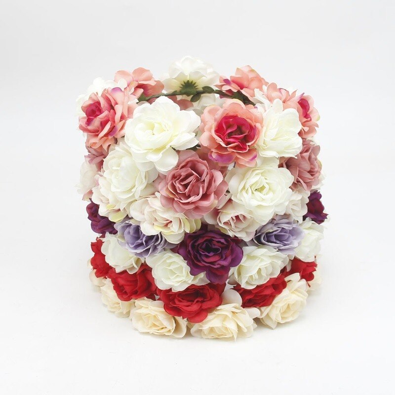 Flower Girl Crown Wedding Boho Headpiece Headband Hair Wreath