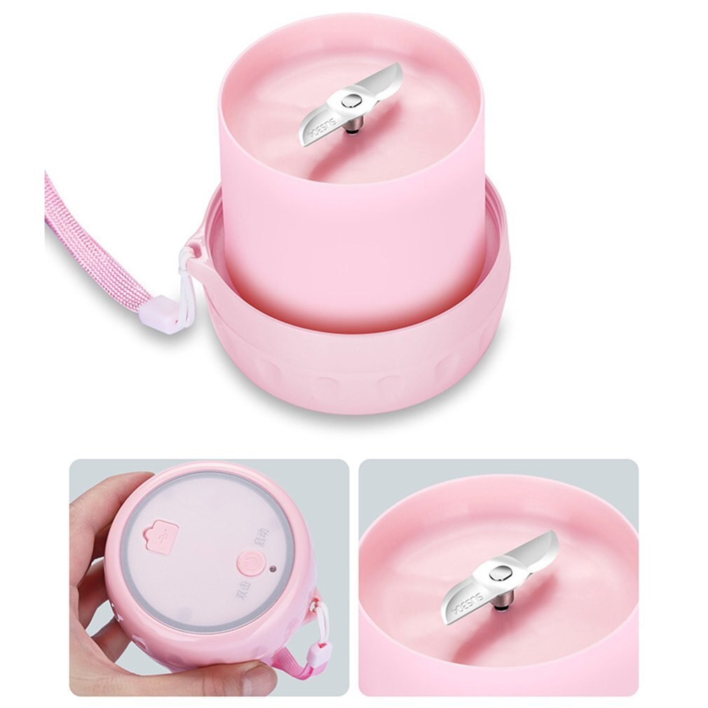 Licuadora eléctrica pequeña de frutas, batidora de alimentos, mini procesadora de alimentos, licuadora eléctrica de 300ML, mezcladora de cocina, exprimidor de fruta
