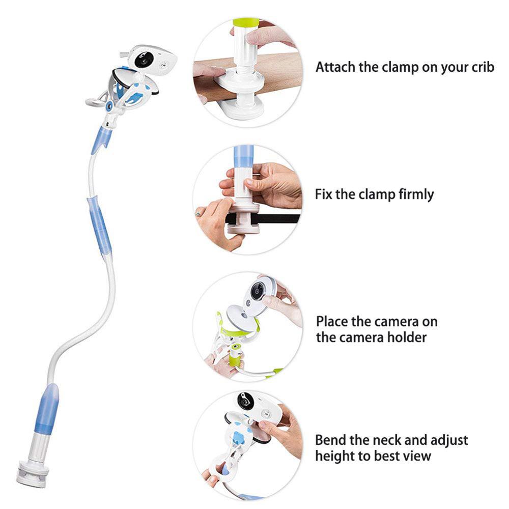 Baby monitor stand universal camera stand, baby and shelf video monitor stand - flexible camera stand