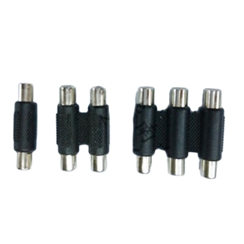 10 pz nuovo RCA femmina a femmina Jack adattatore Lotus AV Audio Vedio accoppiatore Joiner Barrel dritto