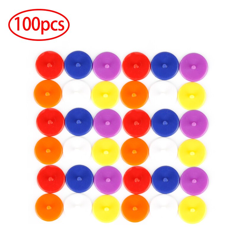 24mm Golf Equipment 100Pcs Plastic Round Golf Ball Mark Golf Training Aids golf stuff Golfer accessories Golf flag Random Color: Default Title