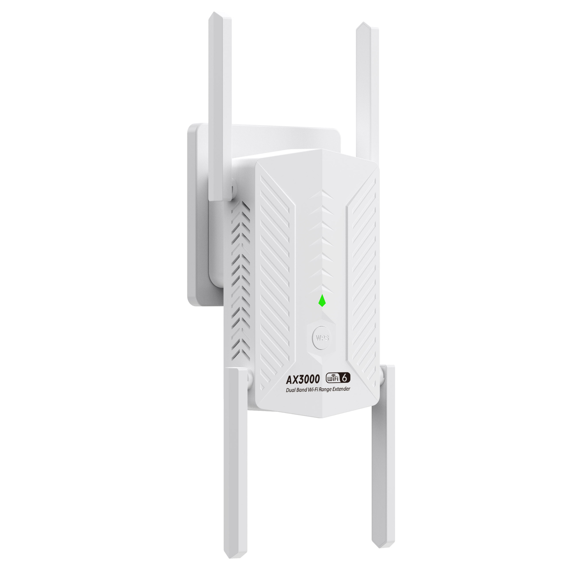 AX3000 WiFi 6 Repeater Extender Booster Dual Band 2.4G/5GHz Wi-Fi WPS Signal Amplifier Long Range Network Router for Home Office: WHITE / US PLUG