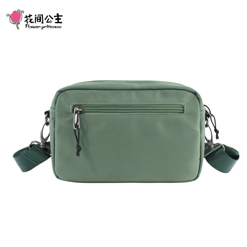 Blumenprinzessin damen-umhängetasche, kleine sommer-schultertasche aus Nylon, reise-Bote-tasche für Teenager-mädchen, bestickte handtasche