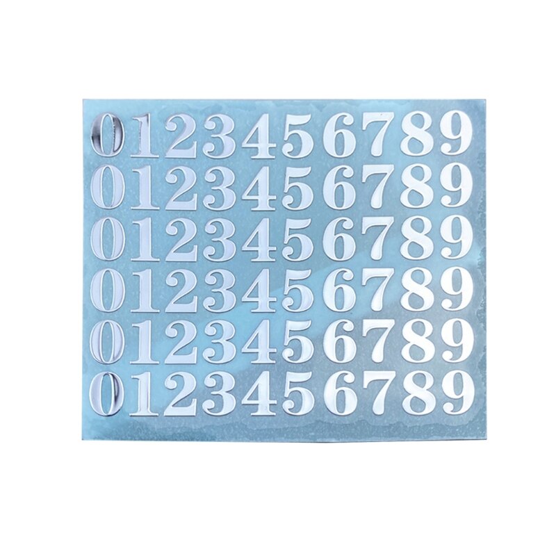Gold/Silver Alphabet Glitter Epoxy Resin Metal Decorative Stickers English Letters Numbers UV Epoxy Resin Fillings Filler: 18