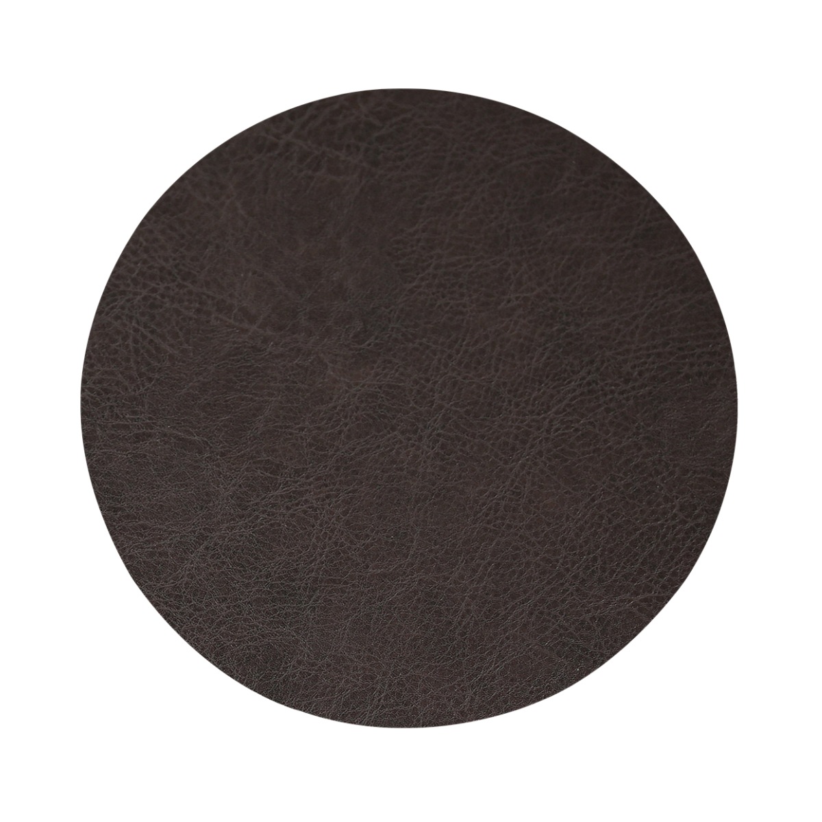Napperons Ronds en Cuir PU, Motif Peau de Vache Lavée, Tapis de Table pour Table à Manger, Cuisine, Décoration de ix: Rouge