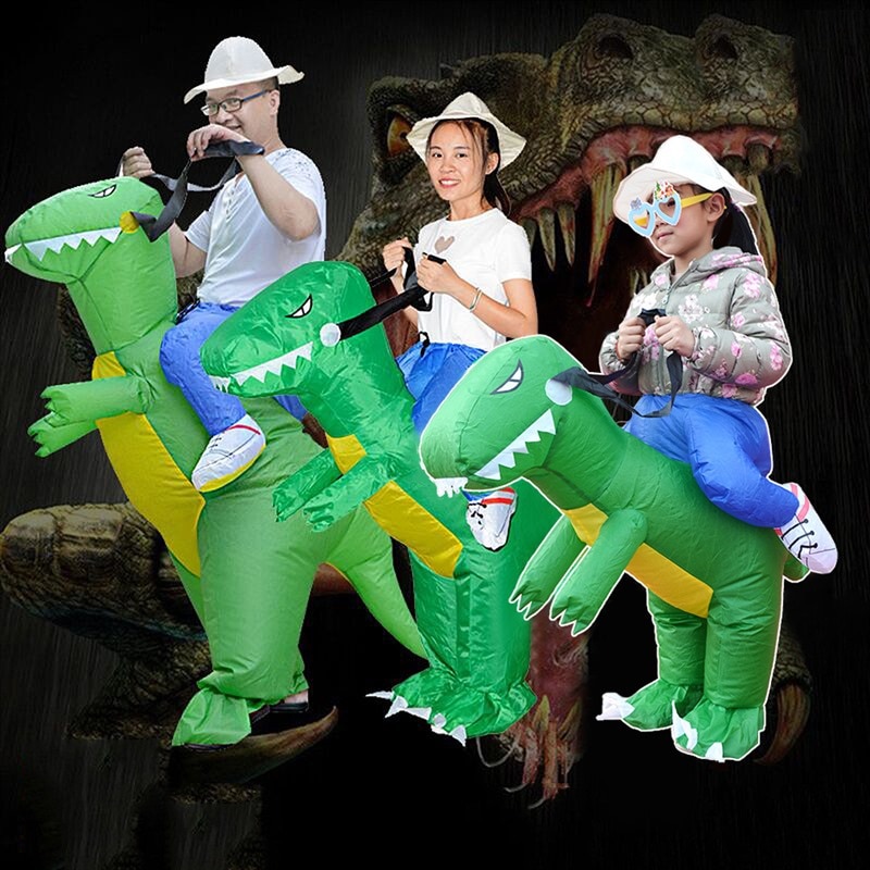 Juguetes para niños adultos dinosaurio inflable ropa de Papá Noel traje de de lujo juguete de impermeable de poliéster