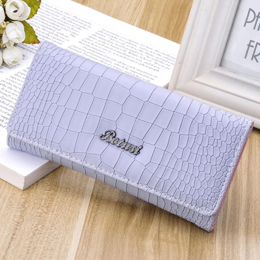 2018 nowych kobiet wzór z kamieniem monety kiesy długi portfel na karty posiadacze torebka Feminino Portmonee kobiety magnes Carteras